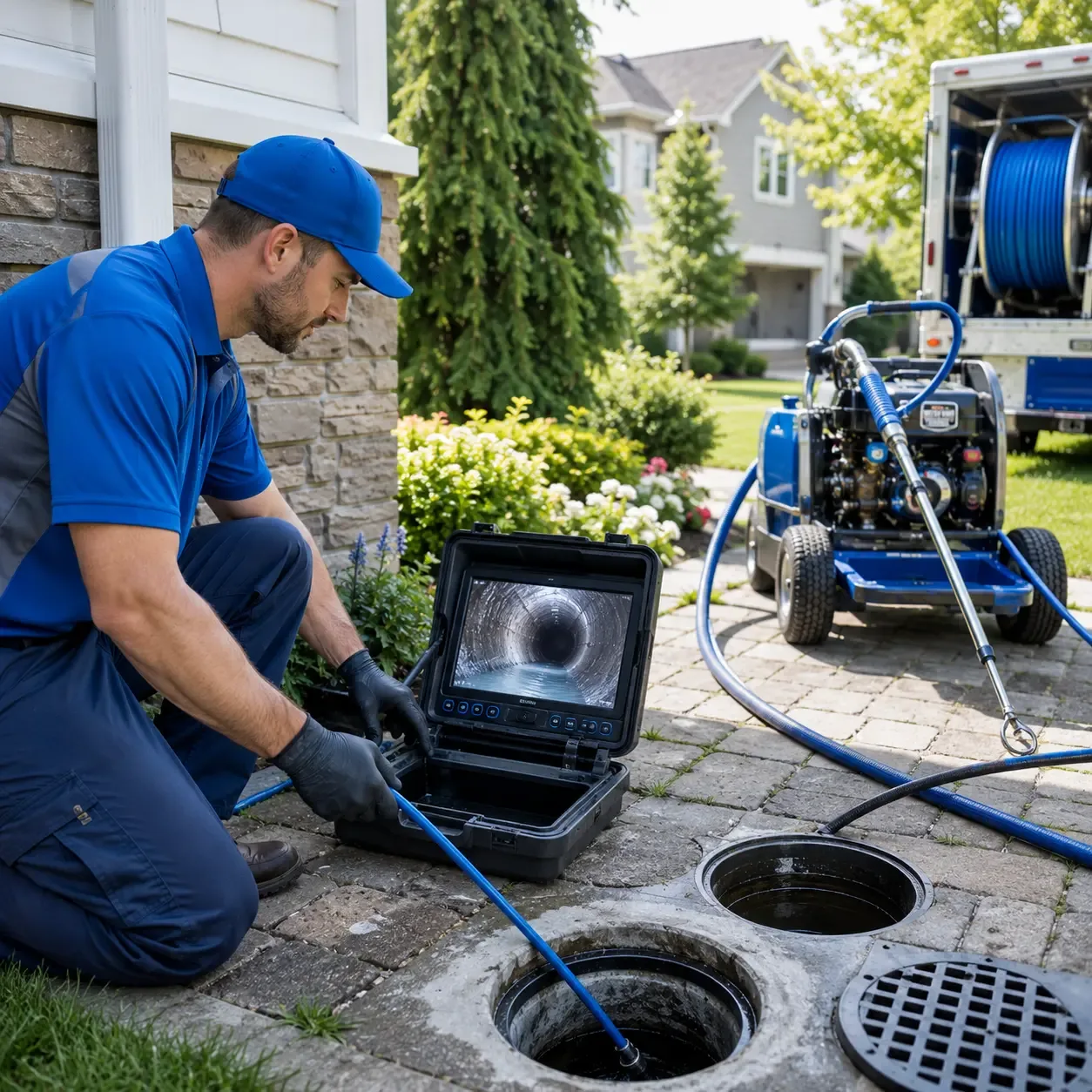 Outdoor drain cleaning professionals serving Harlan, IN