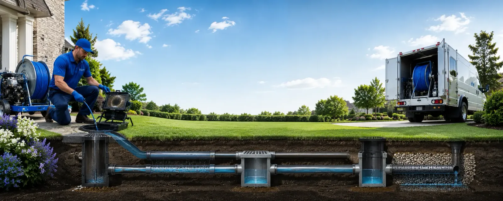 Outdoor drain cleaning information for Harlan, IN